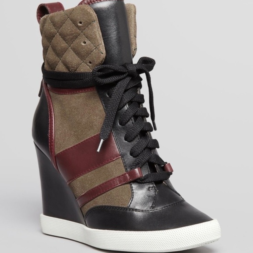 Chloe Wedge High Top Sneakers